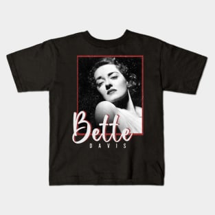 bette davis vintage style for bette Kids T-Shirt